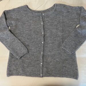 Sezane Gray Mohair cardigan size XXS